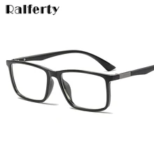 Ralferty, оптические очки, оправа, Мужские квадратные дизайнерские очки TR90, ультралегкие очки по рецепту, очки для близорукости, oculos de grau F8005