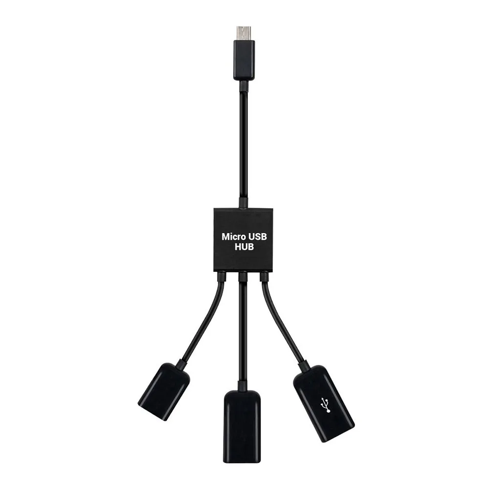 3 в 1 адаптер концентратор Micro USB OTG для смартфона/планшета сплиттер совместимый с