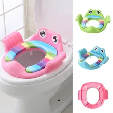3 Colors Baby Child Potty Toilet Trainer Seat Step Stool Ladder Adjustable Training Chair Children Toilet smartlife natural wood multi functional convertible folding library ladder chair four step stool