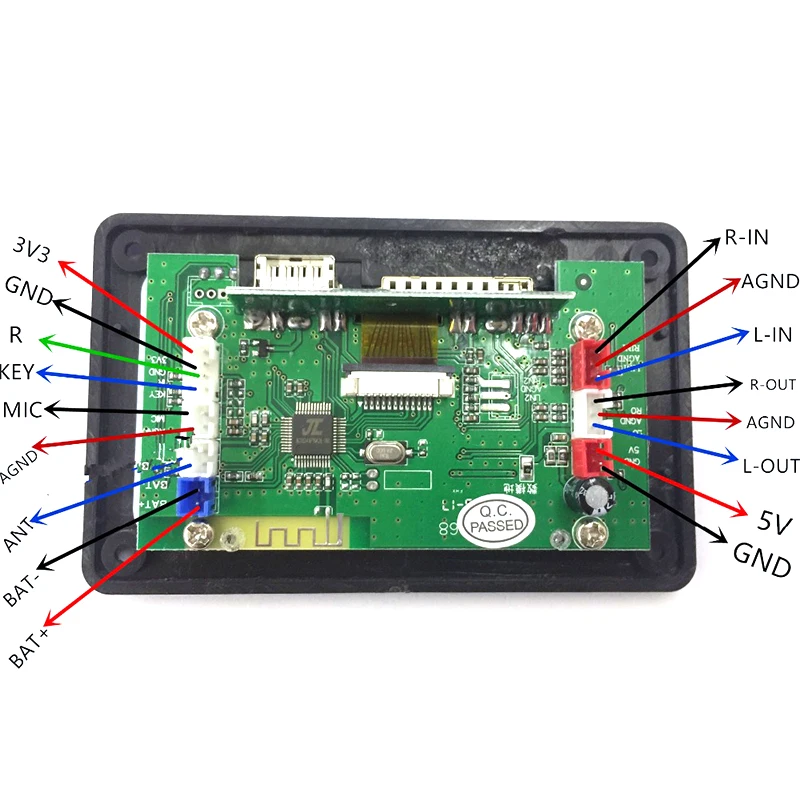 Практичная WAV WMA APE Bluetooth 4,2 с записью 12v тест мощности аудио декодер плата