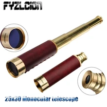 Hunting Optics 25x30 HD Monocular Telescope Optics Nautical Brass Spyglass Maritime Outdoor Camping Tools Telescope Hunting Optics 25x30 HD Monocular Telescope Optics Nautical Brass Spyglass Maritime Outdoor Camping Tools Telescope