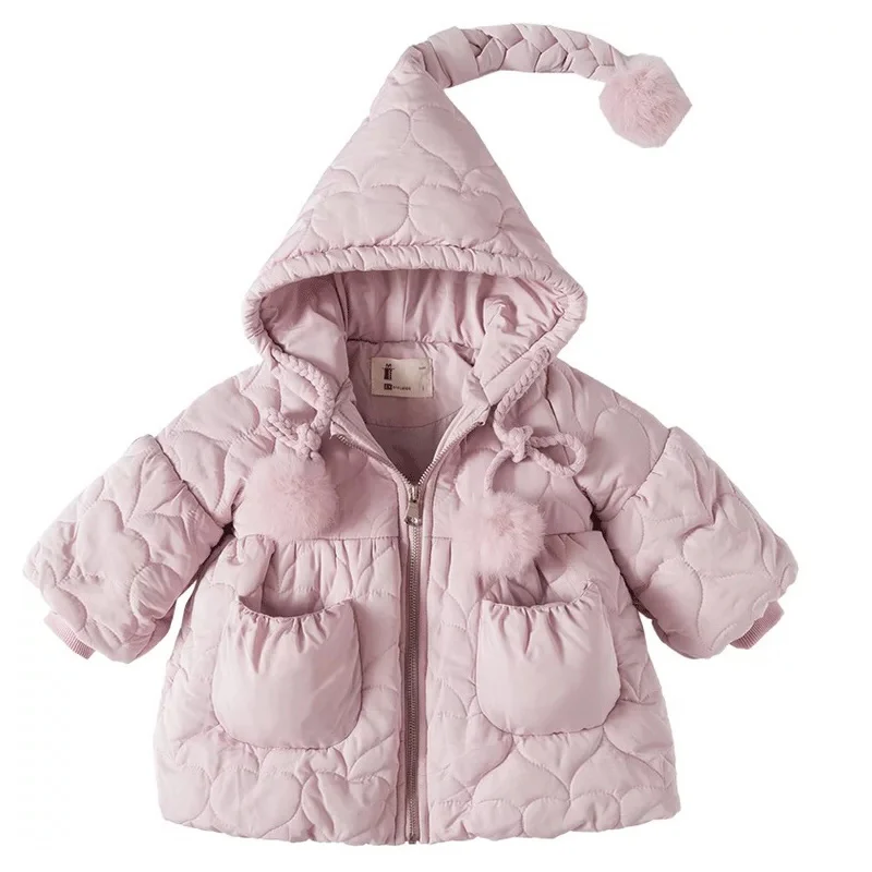 

Fashion Children Winter Jacket Kids Warm Down Cotton Clothing Girl Coat Baby Cute Thick Overcoat