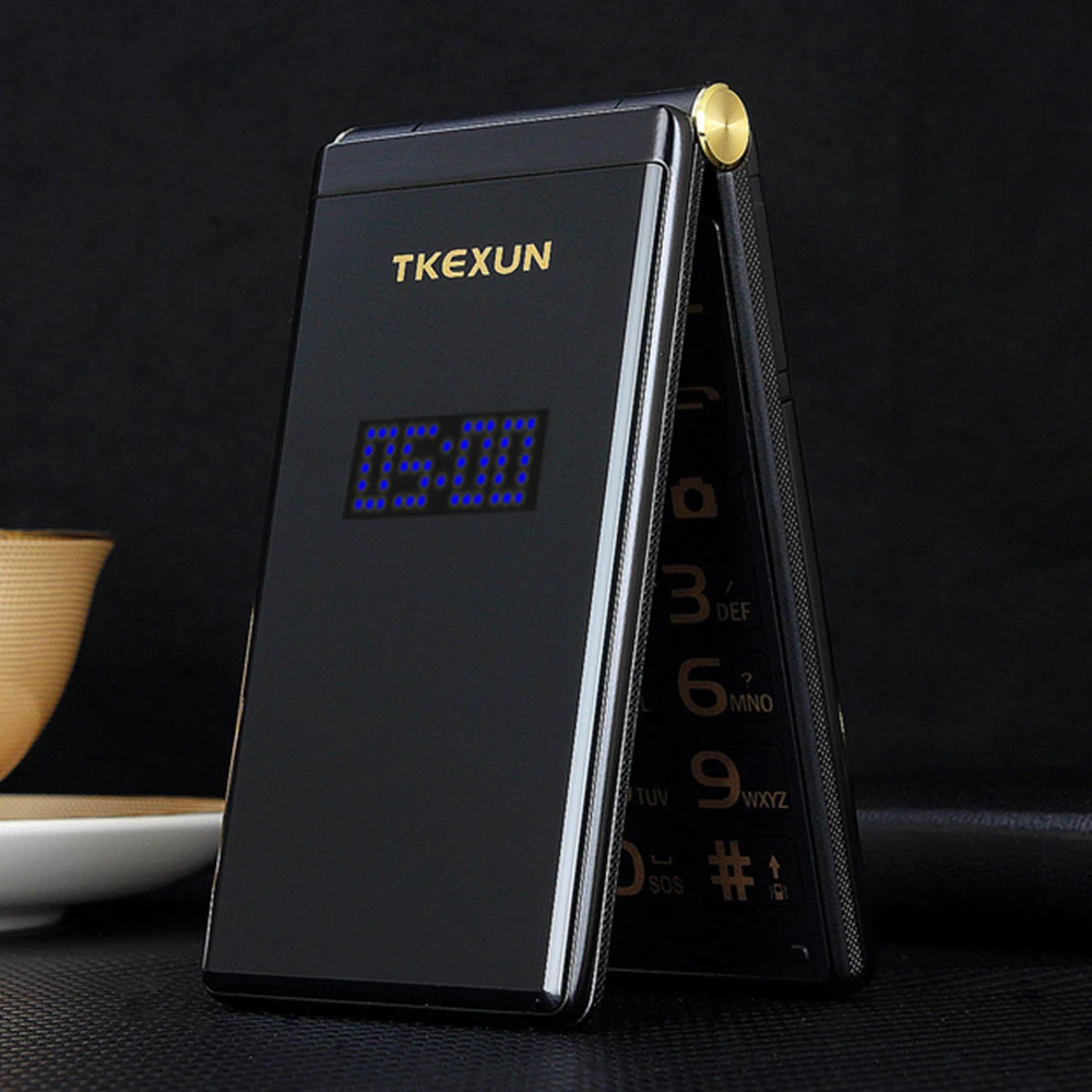 Slim Flip 3G WCDMA Touch Display Senior Cellphone
