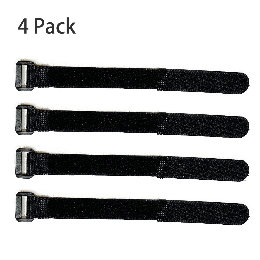 

4 Pcs Radiolink RC LiPo Battery Straps Loop Anti-Slip Tie Down 220*20mm 3g for FPV Racing Quad Drones Car 2s-6slipo(Black)