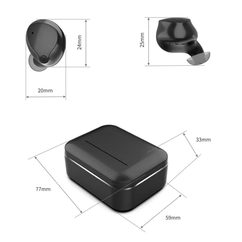 V10 TWS Bluetooth 5,0 наушники стерео Бас беспроводные наушники IPX5 Водонепроницаемая гарнитура 3200 мАч Мощность гарнитуры для iOS Andriod