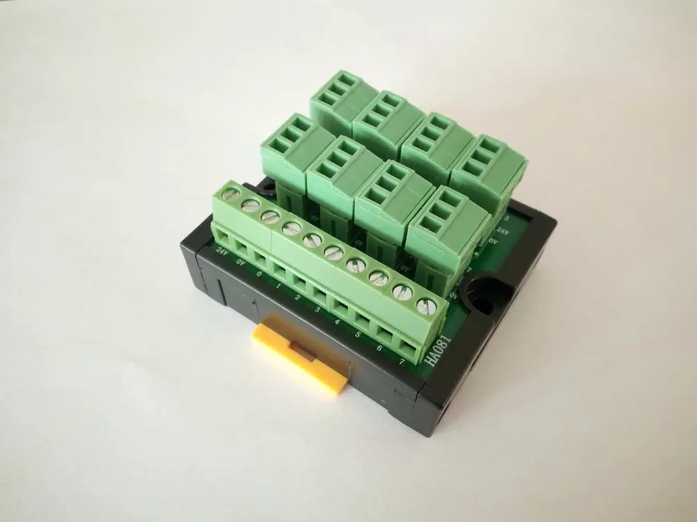 

Three line type 8 bit Sensor PCB Terminal Block PLC Terminal Station HA081 With LED Indicator Fast Mounted on DIN rail for PLC