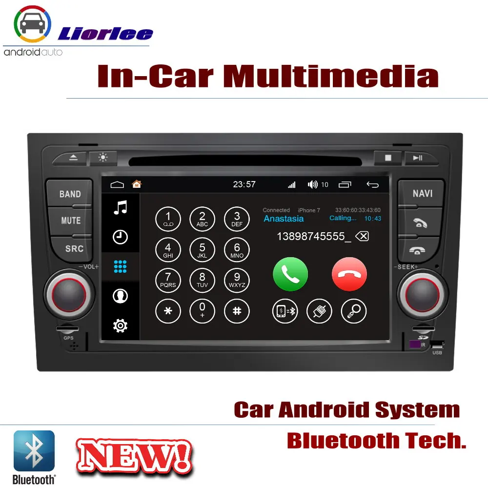 Автомобильный dvd-плеер для Audi A4 2002~ 2008 gps Navi навигация Android 8 ядерный процессор A53 ips ЖК-экран Радио BT SD USB AUX wifi