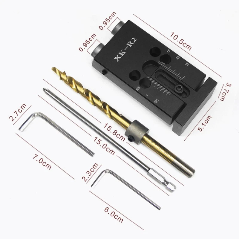 Мини-набор для карманного отверстия с 9,5 мм сверлом Отвертка гаечный ключ и аксессуары набор инструментов для работы по дереву Деревообрабатывающие инструменты DIY