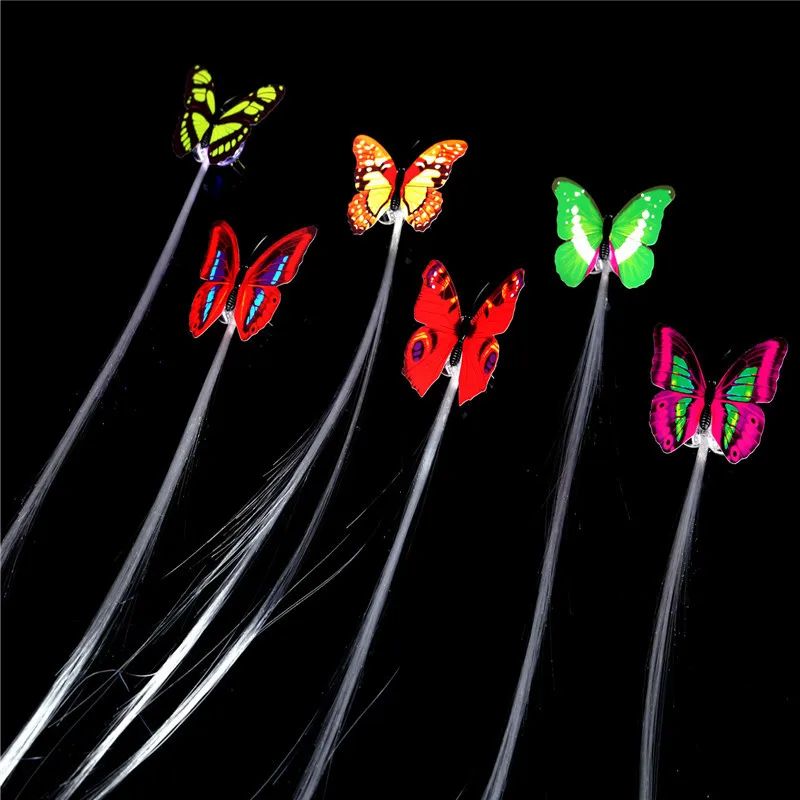 US $538.99 Wholesale 1200pcs Aglimmer Change Flash Butterfly Led Hair Braid Light Hairgrip Holloween Party Hair Clip Christmas Led Hairpin