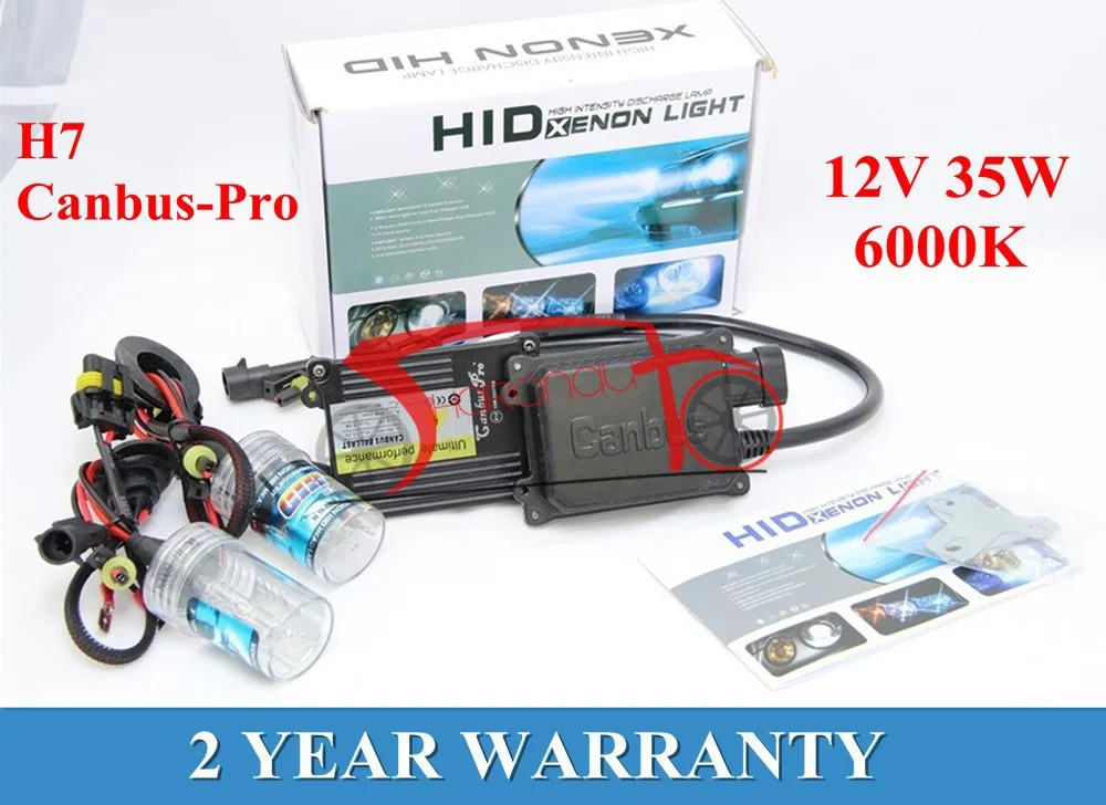

Germany Stock!Free Shipping H7 Canbus Pro HID Xenon Conversion Kit 35W H7 6000K Error Free HID Kit