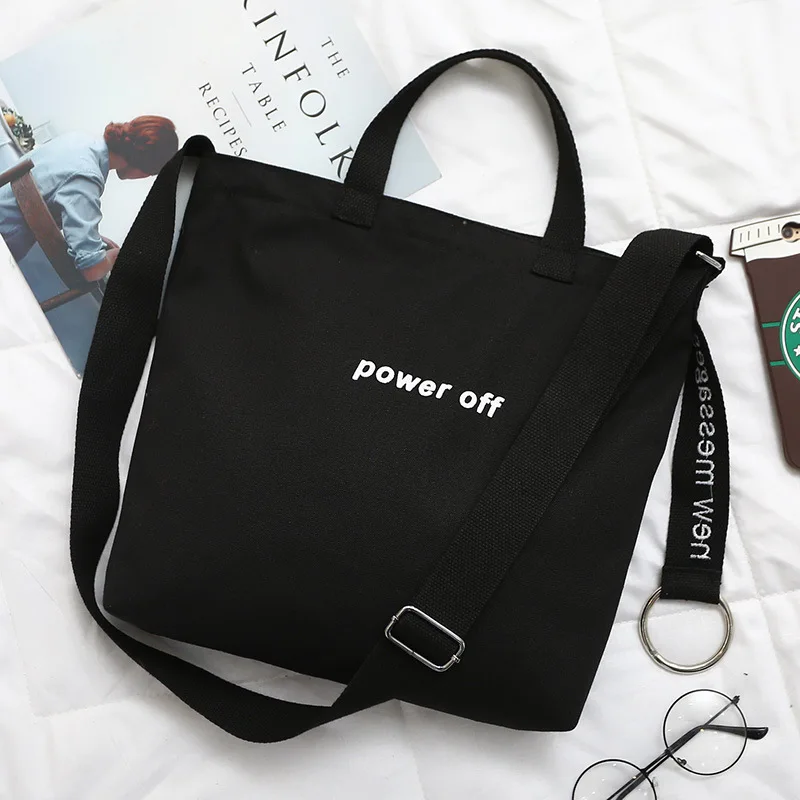 

2019 Embroidery Letter Canvas Handbag Sports Women Travel Bag Outdoor Shoulder Gym Bag Casual Shopping Bag Light Luggage Bag