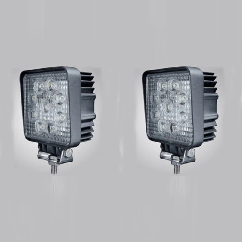 10,8*12,7*6,0 см 12 V~ 24 V 27 W 6500 K светодиодный квадратный светильник рабочий свет для внедорожного грузовика
