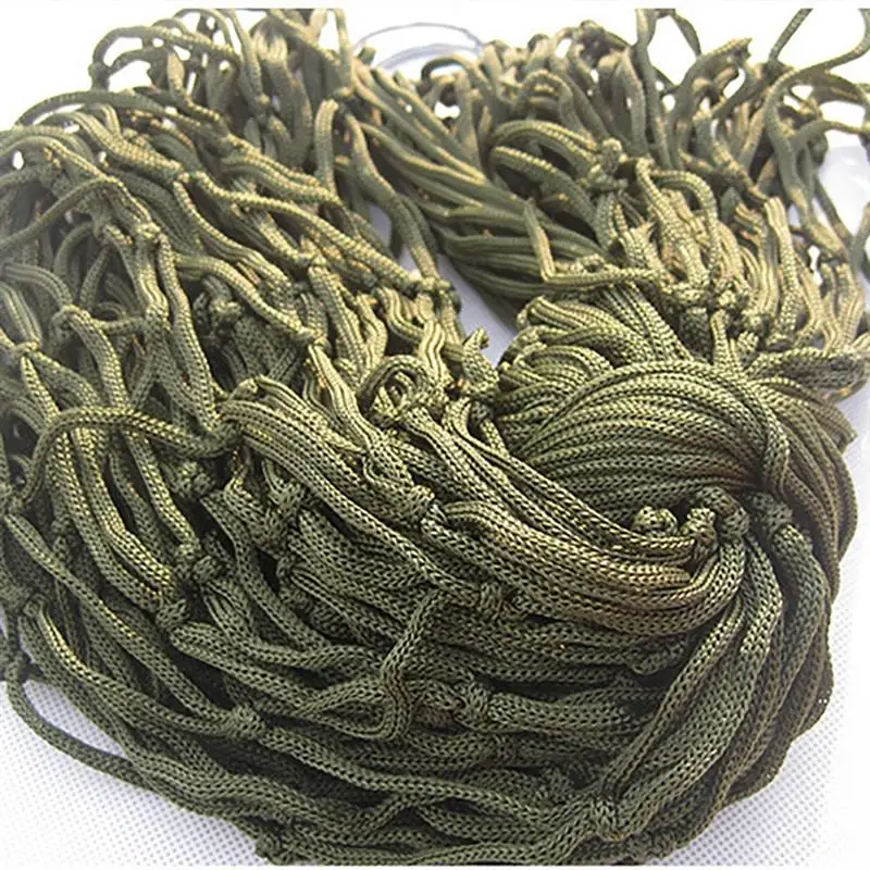 Portable Sleeping Hammock Garden Outdoor Camping Travel Furniture Mesh Hammock Chair Swing Bed Nylon Hang Net Rope net