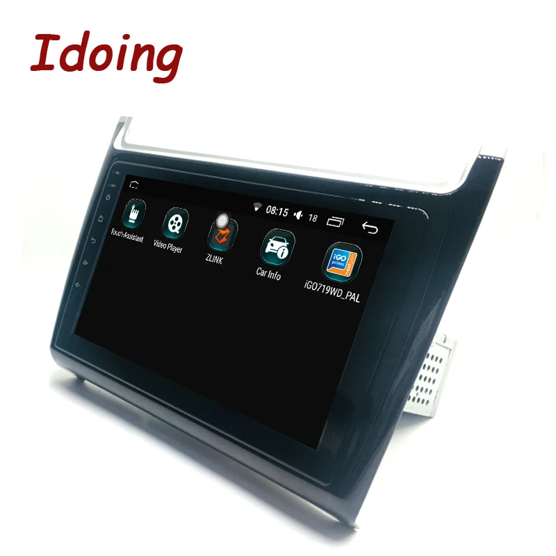 Sale Idoing 1Din 9inch 2.5D IPS Android8.0 Car Radio GPS Multimedia Player For VOLKSWAGEN Polo 2012-2016 Octa Core 4 RAM 64G ROM 3
