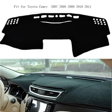 Высокое качество приборной панели автомобиля Обложка коврик с рельефом приборная панель dashmat анти-УФ для Toyota Camry доска крышка коврик ковер 2007 2008 2009 2010 2011