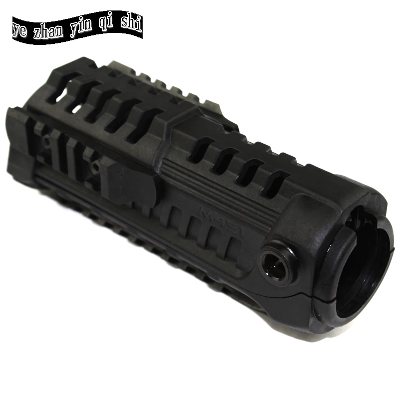 الصيد m4s1 handguard picatinny السكك الحديدية مع 4 قطع اضافية 20 ملليمتر الحديدية جبل الأسود (M4S1-F-BK)