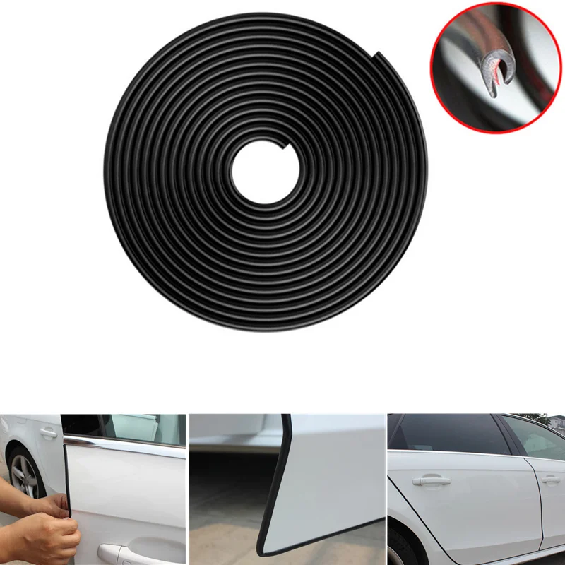 

Car Door Edge Guards Trim Molding Protection Strip Scratch Protector For Volkswagen VW Golf 4 6 7 GTI Tiguan Passat B5 B6 B7 CC