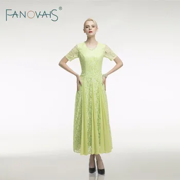 

Green Lace Mother Of the Bride Dresses 2019 Short Sleeves Long Groom Mother Dress Vestido de Festa Mother Dress 2019 New