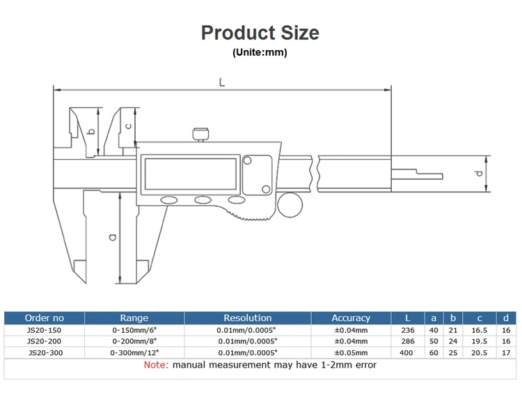 Мм 200 мм металл цифровой Электронный штангенциркуль 8 "Большой ЖК дисплей дюймов/мм Деревообработка правитель измерительные приборы Внутри