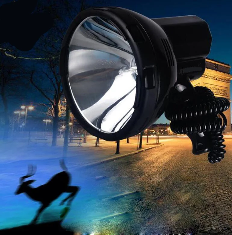 High Power Lamp Outdoor Handheld Hunting Fishing Patrol Vehicle 35W H3