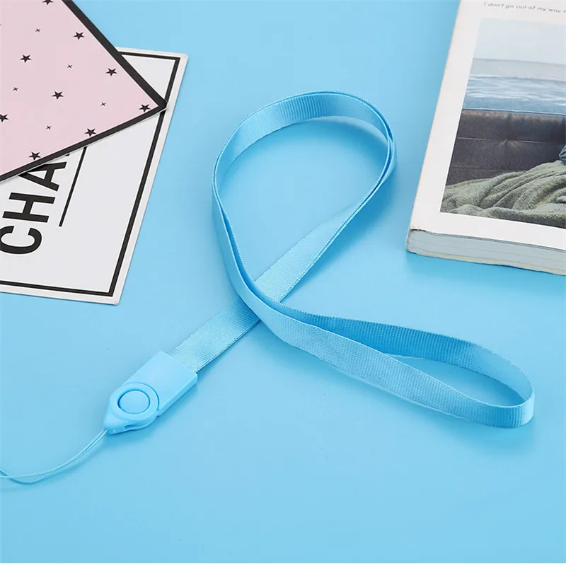 العالمي البساطة الحبل الرقبة حزام للمفاتيح ID بطاقة أحزمة هاتف المحمول لهواوي Xiaomi USB شارة حامل DIY شنق حبل