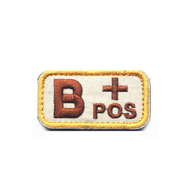 Крутая Мода Тип крови патч A+B+ AB+ O+ передний POS A-B-AB-O отрицательный NEG Тип крови патч группа тактический военный значок - Цвет: 14