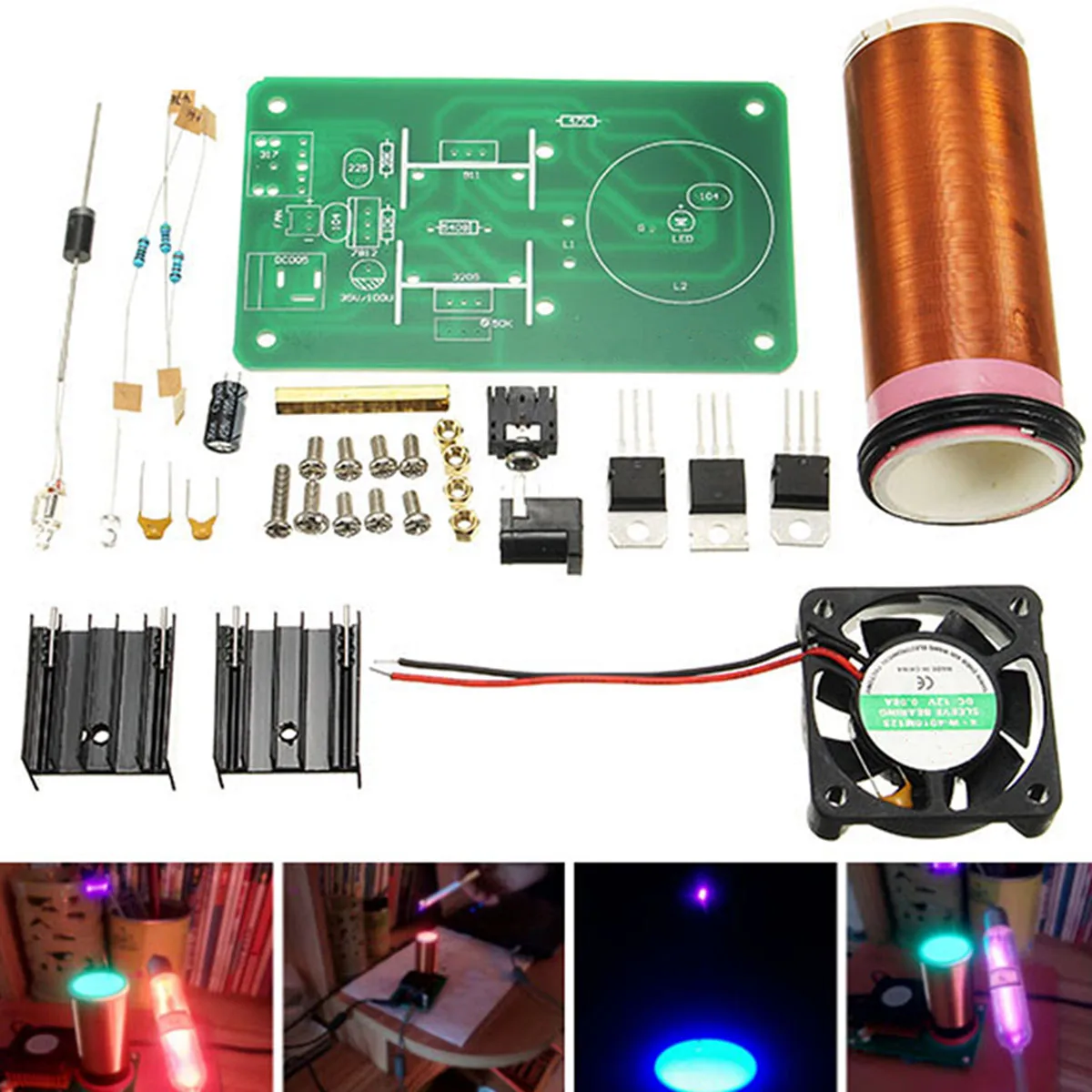 

DIY Mini Music Tesla's Coil Kit Field Loudspeaker DIY Project Parts Module