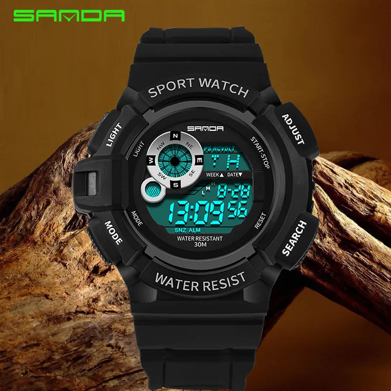 

Mudmaster Digital Watch Single Display Sport Watch Men Running Shockproof Watch Alarm Outdoor Waterproof Men Electronic Watch