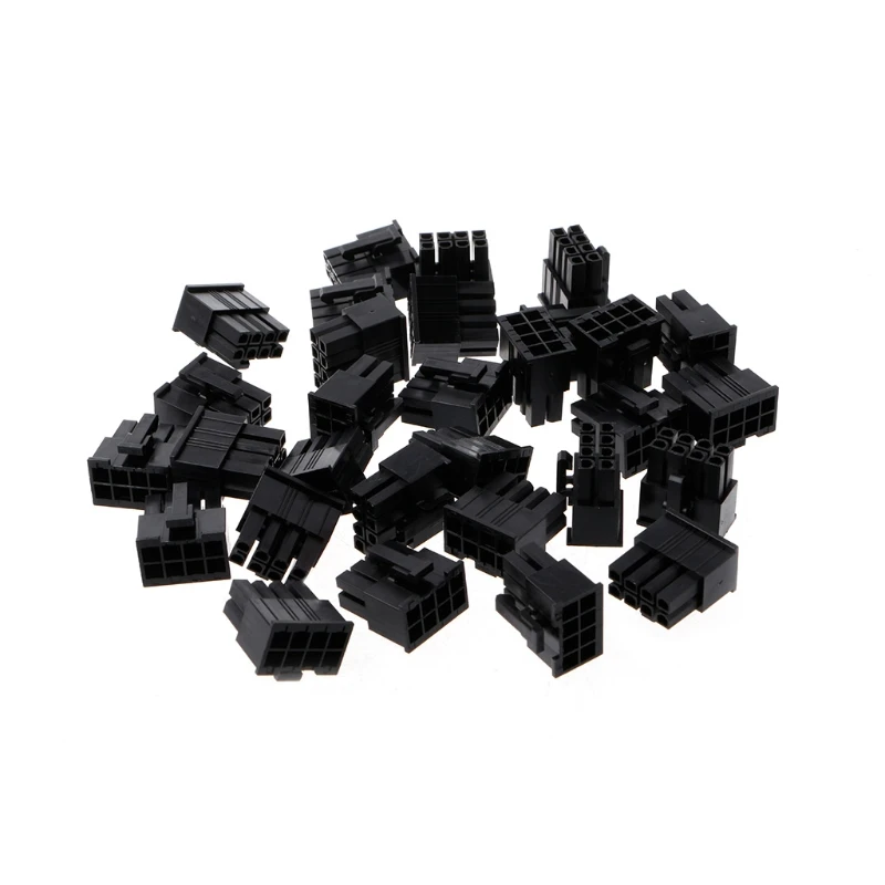 

30Pcs/Pack 4.2mm 8P 8 Pin Male Power Connector for PC Computer CPU Plastic Shell