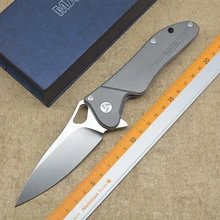 Maker3 дизайн листать складные ножи подшипник S35VN лезвие TC4 titanium ручка на открытом воздухе кемпинга Многоцелевой Охотничий EDC