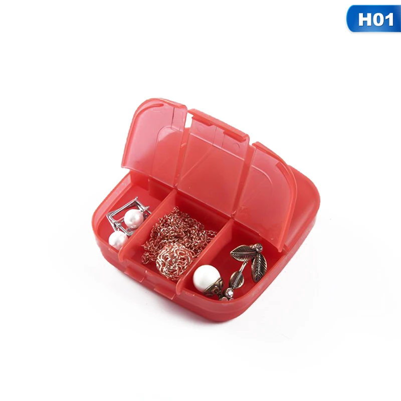 Портативная таблетница ящик для хранения в путешествии таблетка Чехол разветвитель сумка для хранения Органайзер коробка для лекарств контейнер держатель - Цвет: H01