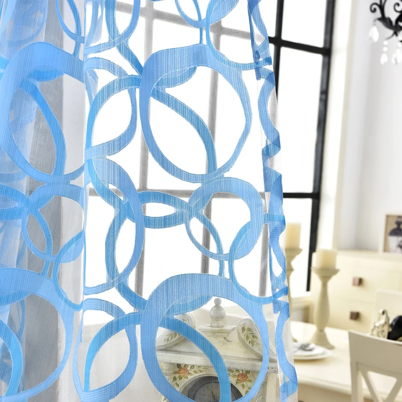 Cortinas de tul transparentes de organza modernas de LOZUJOJU tratamientos de ventana cortinas transparentes de panelpúrpura para sala de estar diseño sin fin