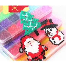 13000 шт. 2.6 мм Perler бисер образование игрушки 24 Цвета/Коробка Hama бусинами 3D Пазлы игрушка для детей развивающие головоломки игрушки