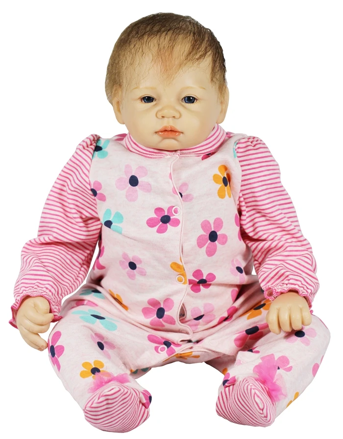 Soft Body Baby Reborn Dolls Realistic Newborn Premie Dummy Mohair Open