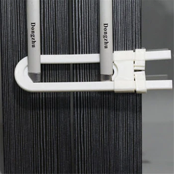 

2pcs Children Protection Lock U Shape Baby Safety Lock Drawer Door Cabinet Cupboard Children Safety Lock