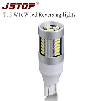 

JSTOP Range Rover led car Reverse Lights 12V/24V LED lamps exterior light w16w 6000k White lamp 4014smd canbus Reversing lamp