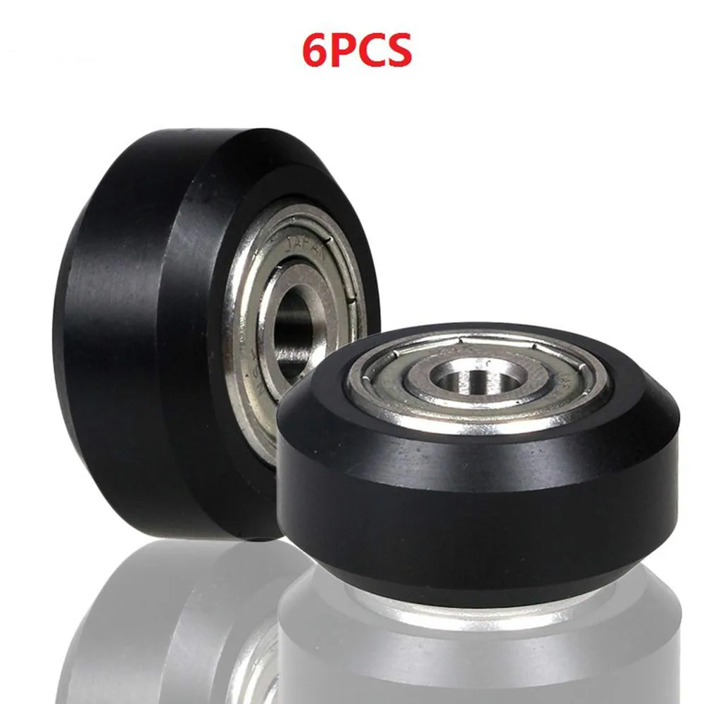 Comgrow 3D Printer Accessory V Slot Wheels Plastic Pulley Linear Roller Bearing 6pcs//lot