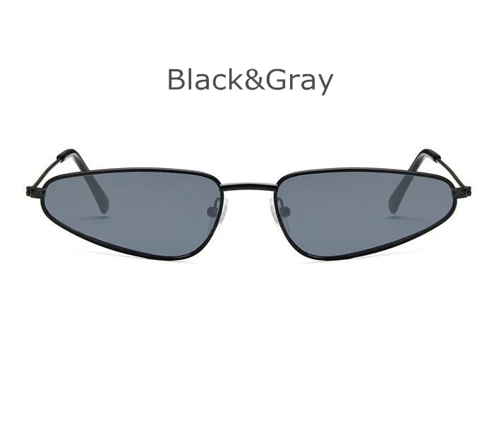 Маленькие овальные солнцезащитные очки для мужчин и женщин, кошачий глаз, солнцезащитные очки в стиле ретро, женские солнцезащитные очки UV400