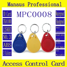 Высокое Качество 50 ШТ. RFID 125 КГЦ Тег Проксимити Карты Контроля Доступа ID Брелок Материал ABS Контроля Доступа Посещаемости Карты C08C