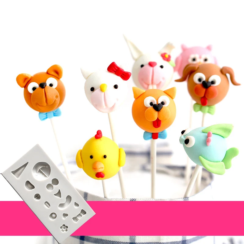 

Bakeware Face Animals Silicone Cake Mold Cookies Fondant Mold Cake Decorations Chocolate Mould Confectionery Pastry Fondant Tool