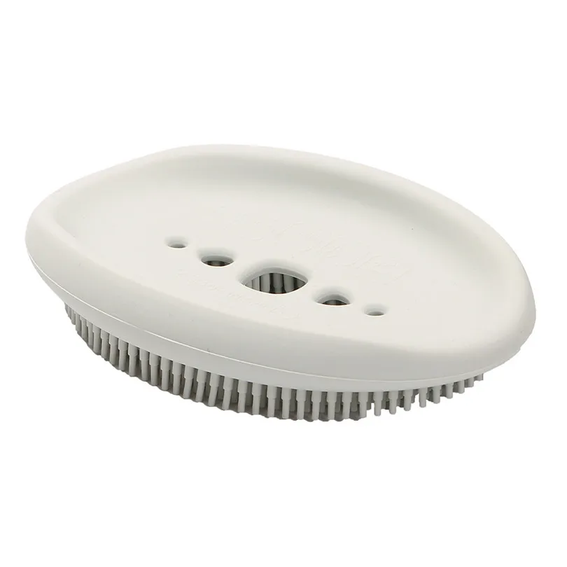 Multi-functional household storage soap Flexible Bathroom Silicone Soap Dish Storage Holder Soapbox Plate Tray Box (1)