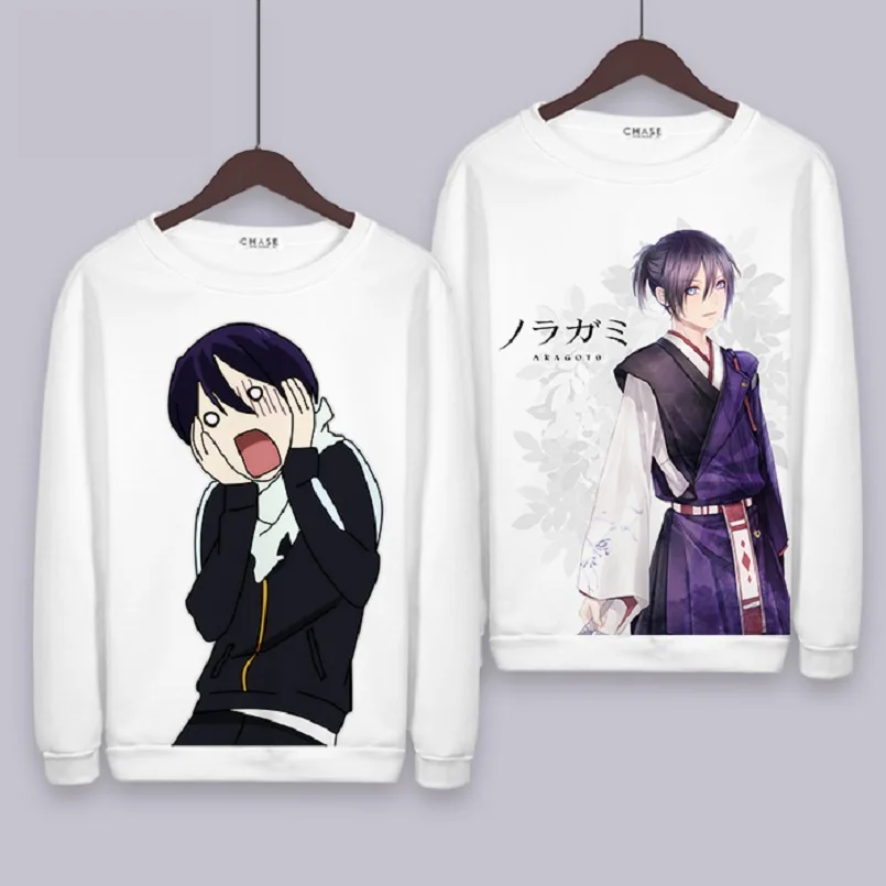 

High-Q Unisex Anime Noragami Yato O Neck Hoodie pullover jacket coat Yukine Noragami Iki Hiyori Hoodies Sweatshirts