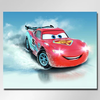 

Diamond Embroidery Cartoon Car McQueen 5D Diy Diamond Painting Full Round Cross Stitch Diamond Mosaic Decoration Unframed