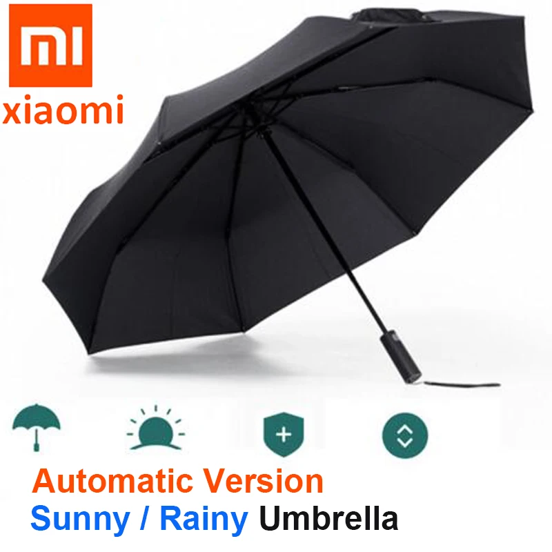 

Original Xiaomi Mijia Automatic Sunny Rainy Aluminum Umbrell-a Windproof Waterproof UV woman Umbrellaes Man Summer Winter Newest