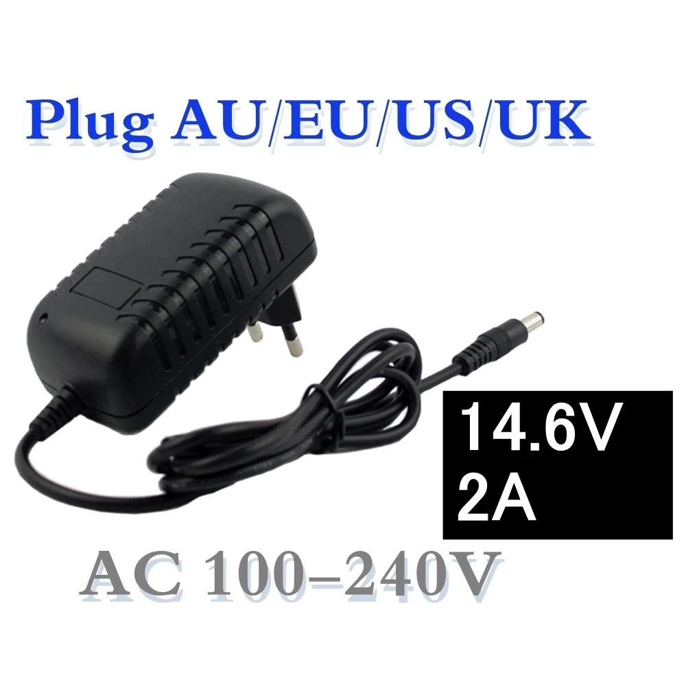 14.6V Smart Intelligent Charger 2A for 4S 12.8V LiFe