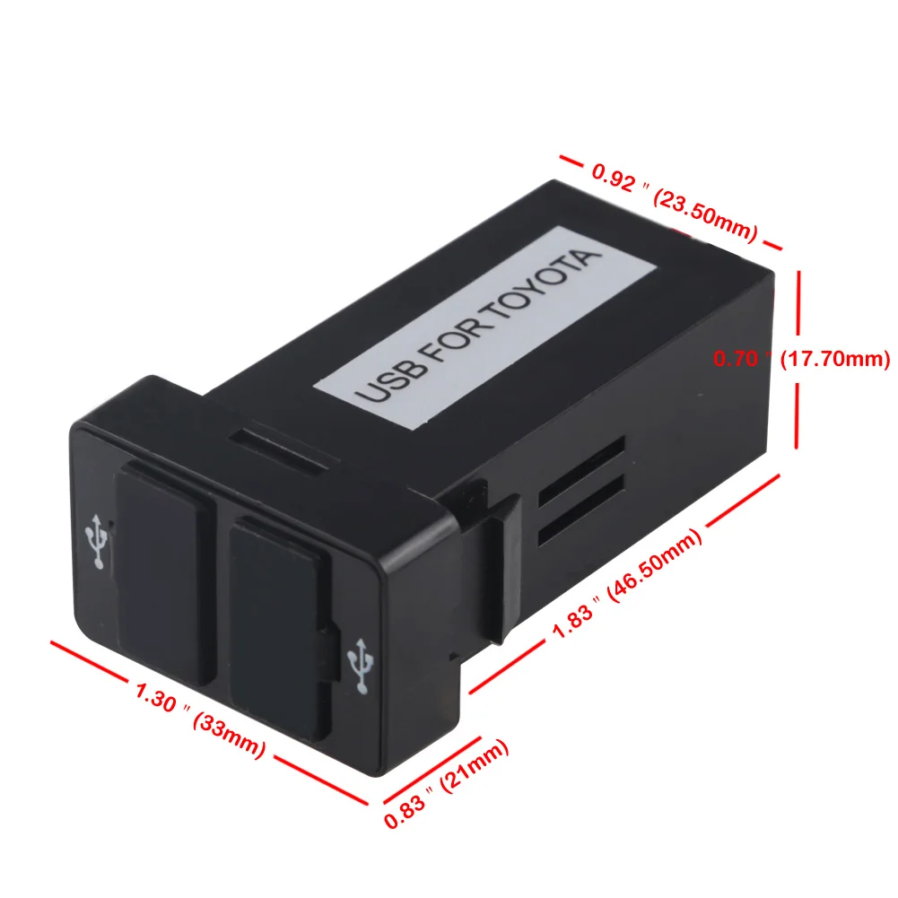 Herorider Dual USB Автомобильное зарядное устройство водонепроницаемый 2.1A адаптер питания Разъем для TOYOTA USB зарядное устройство автомобильное зарядное устройство для Ipad Samsung