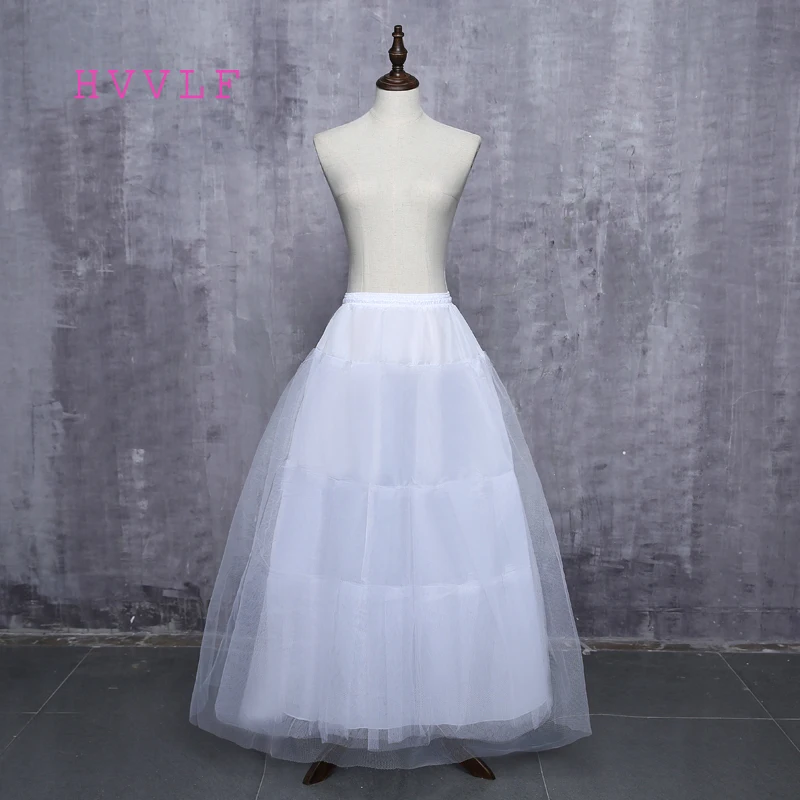 Новое поступление 2018 года 100% Высокое качество Линия Тюль Свадебные Нижняя юбка, Кринолины для свадебное платье