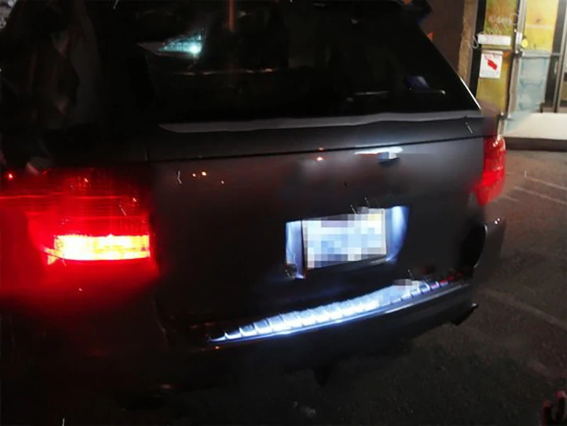 Для 2003 2010 Porsche Cayenne 955/957 без ошибок Белая светодиодная лампа для номерного