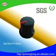 Большой Дизайн 6 мм вал сливы ось Пластик ручку, объем Contol ручку, Пластик переключатель ручка