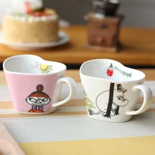 Муми-Тролль в форме сердца, забавная кружка Canecas Criativa Taza Unicornio Kubek Do Kawy Cuple